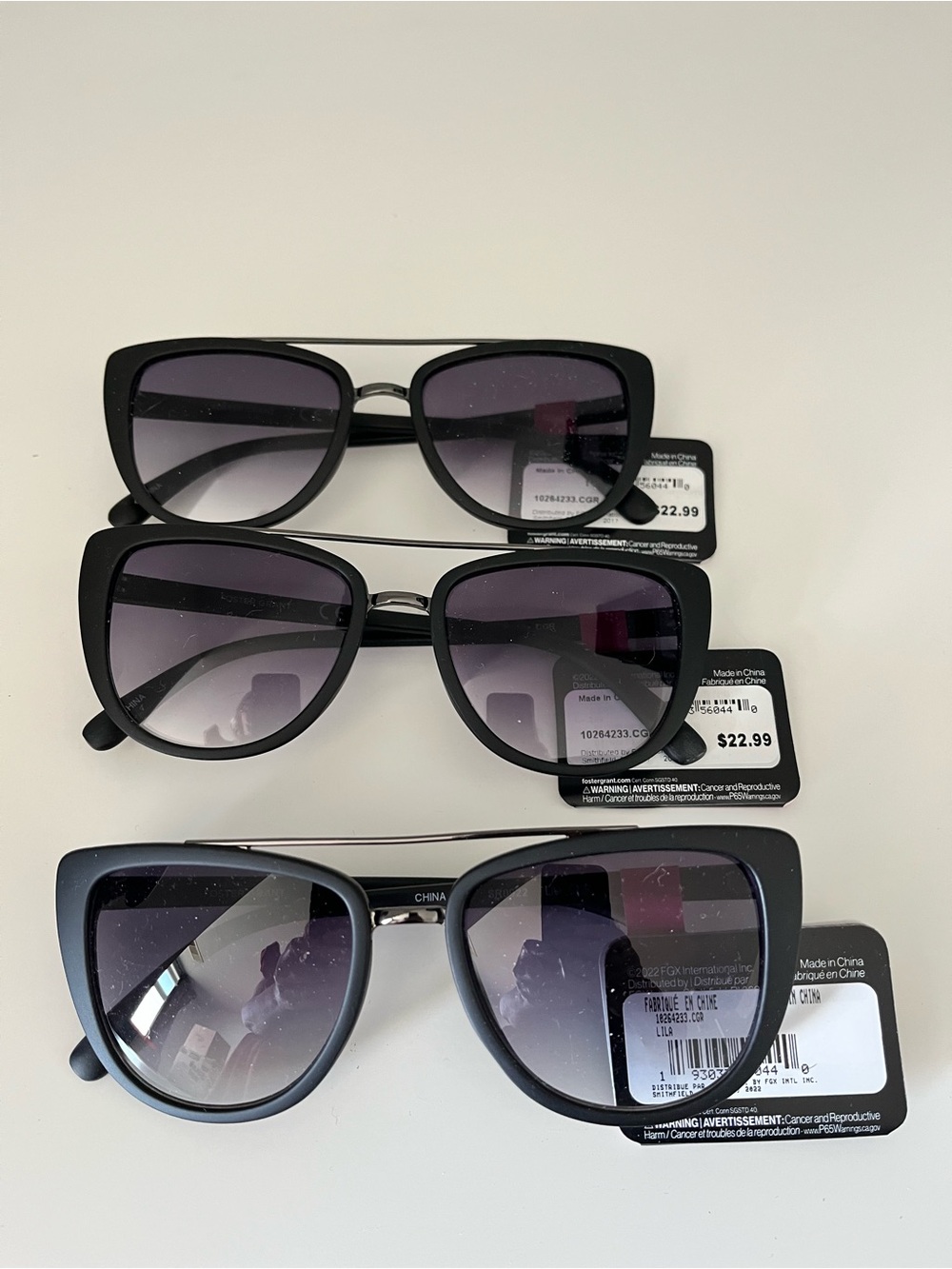 NWT Foster Grant set of 3 Sunglasses